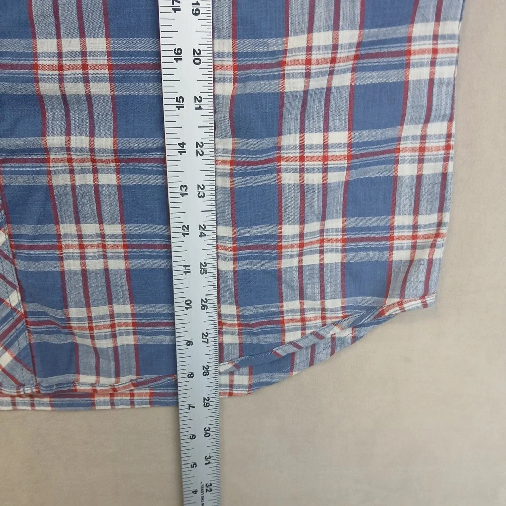 True Religion Large Mens Shirt Cowboy Western Short Sleeve 22x28